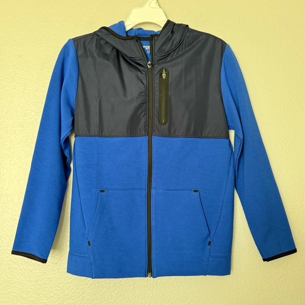 NWT Old Navy Active Boys Dynamic Fleece Zip Up Hoodie Size XL 14-16